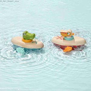 Bath Toys 2pc/set badrum baddusch baby Clockwork Swimming Children Spela vatten Söt liten dinosaurbadbadkar Toys For Kid Gifts Q231212