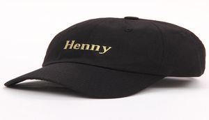 Henny broderi pappa hatt män kvinnor slouch bomull baseball mössa krökta räkningar justerbar spänne retro sommar5073881