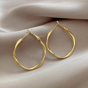 Серьги-кольца из золота 925 s, круглые женские подвески, модные роскошные винтажные персонализированные однотонные аксессуары для вечеринок