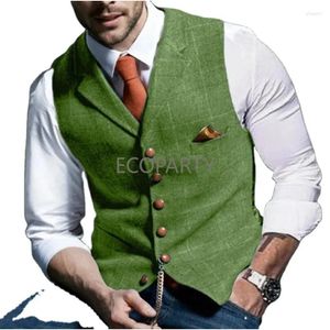 Men's Suits 2023 Spring And Autumn European American Casual Plaid Vest Slim Fashion Sleeveless Business Jacket