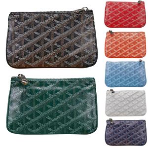 Senats Mini Carteira Pequenas Carteiras Bolsa Chave Pulseiras Porta-moedas Porta-cartões Bolsa Feminina Mans 10a Designer com caixa porta-cartões Couro com zíper carteira porta-cartões cartão de identificação