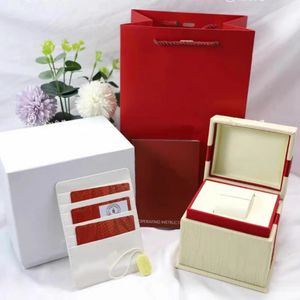 Watch Boxes Brand -Verpackung Aufbewahrungsdirektionen mit Logo für Omega Watch Box Gift Box Storage Box Original Advanced Luxury Verpackung Box