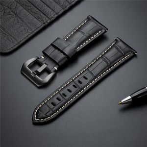 Watch Bands Bamboo Pattern Genuine Leather Watchbands Accessories Stainless Steel Buckle High Quality Replacement Watches Straps1763