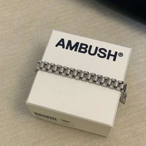 jewelry ambush bracelet bangle AMBUSH Watch Band Bracelet Titanium Steel Simple Men's Women's Metal Bracelet Japanese niche brand design