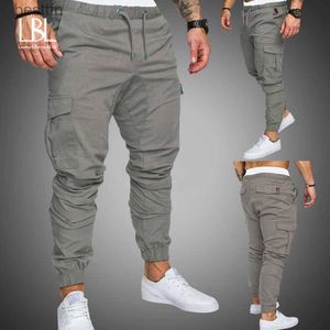 Männer Hosen Herbst Männer Hosen Hip Hop Harem Jogger Hosen 2020 Neue Hosen Herren Solide lti-tasche Cargo Hosen dünne Fit JogginghoseL231212