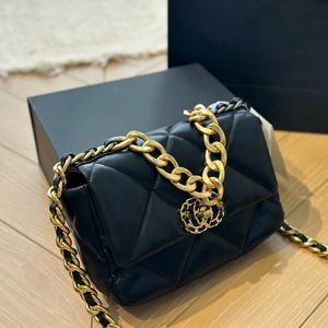 luxury handbag crossbody purse channel shoulder bags with vintage chain high quality black leather women clutch phone holder mini cf 19 bags card holder designer bag