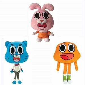 Gumball goma de mascar animação infantil brinquedos de pelúcia gumball boneca dos desenhos animados argan mundo maravilhoso brinquedos de pelúcia boneca