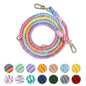 Hundehalsbänder, Leinen, Hundeleine, handgefertigt, geflochtenes Seil, 250 cm, starkes Baumwollseil, Hundeleinen, robuste Leine für kleine, mittelgroße und große Hunde, Spaziergänge, Training, 231212