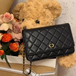 مرآة جودة نسائية القابض WOC CC Bag Fashion Lady Equilted Leather Preshers مصممون فاخرين