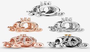 925 Sterling Silver Pendant Charms for P Original box Polished Crown Carriage Charm European Bead Charms Bracelet Necklace jewelry5647327