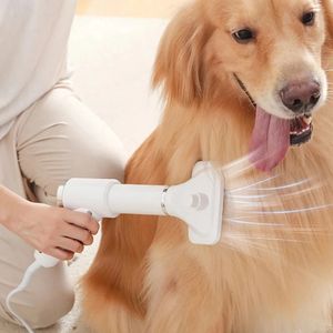 Other Pet Supplies Upgrade 2 in 1 Dog Hair Dryer Adjustable Speed Temperature Cat Grooming hair dryer Comb Brush Low Noise Products 231211