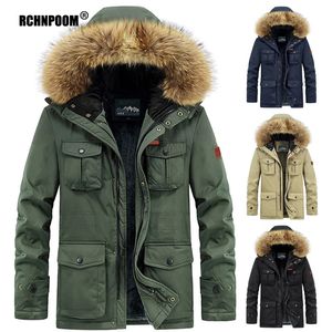 Giacche da uomo inverno caldo giacca in pile spesso da uomo Parka 2023 moda casual militare tattico cappotto con cappuccio maschile esterno antivento 231212