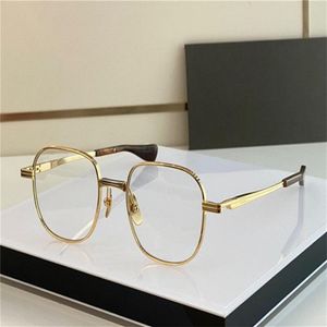 Occhiali da vista da uomo di nuovo design alla moda VERS TWO K montatura rotonda in oro vintage stile semplice occhiali trasparenti lente trasparente di alta qualità2852
