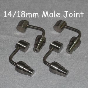 90 ﾰ Kova Domusess Bar Titanyum Tırnaklar 10mm 14mm 18mm Erkek Kadın Gr2 Titanyum Tırnak Dabber Aracı Petrol Teçhizatları Cam Bong Silikon N302E