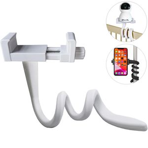 Baby Monitor Camera Universal Holder Longer White Flexible Silicon Stand Ideal IP Mount HoleFree Crib Cradle Rod 231211