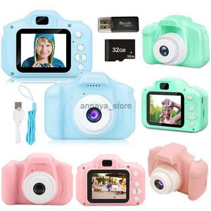 Toy Cameras Kids Camera Toys Mini HD Digital Video Selfie Cameras Portable Outdoor Photography Educational Toy For Children Christmas GiftsL231212L23116