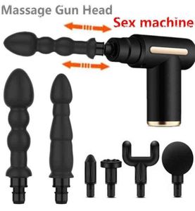 Nxy Dildos Fascia Massage Gun Head Accesories to Sex Machine Adult Toys Dildo Vibrators for Female Man Man Masturbators sex880681