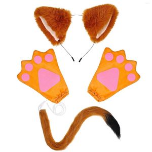 Bandanas 1 Set Costume Headband Tail and Gloves Halloween Party Cosplay Animal