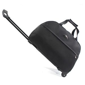 Duffel Bags Bagage Bag Travel Duffle Trolley Rolling Suitcase Women Men With Wheel Carry-On1344f