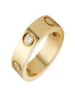 Love Screy Pierścień męskie Pierścienie Klasyczna projektant biżuterii Kobiety Tytanium Stal Stal Goldplated Gold Silver Rose Never Fade Not 9666969