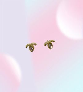 2023 Серьги-гвоздики роскошного качества с хрустальными бусинами из 18-каратного золота, маленький размер, в коробке PS7477A60452423386051