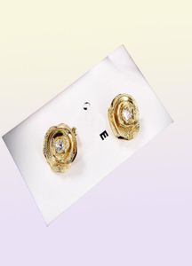 Luxurys Womens smycken Fashion Mens örhängen Formella örhängen med Diamond Pendant Studs Hoop Ear Rings Wedding Partys Premiu2511971