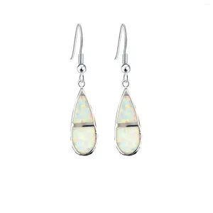 dangle earrings white water drop opal for women girl Jewelry