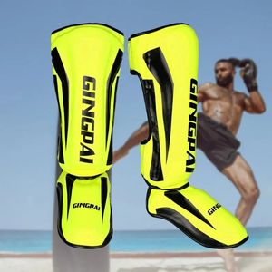 Shin Guard Professional Kickboxing Leg Guard Muay Ankle Protector Sparring MMA Shin Boxing Thicked Fighting Gear Ankleprotective 231211