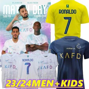 23 24 Al Nassr FC Futbol Forması Ronaldo 2023 2024 Al-Hilal SFC Saudi Futbol Gömlekleri Away Away Al-Ittihad Kulübü Cristiano Neymar Jr Benzema Mane Talisca Cr7