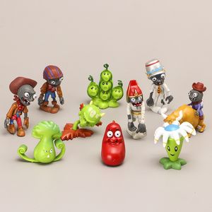 Gorące 40pcs/zestaw vs rośliny PVZ Zombie PVC Figurki Zestaw lalek zabawek do dekoracji imprezy zbiorczej C19041501