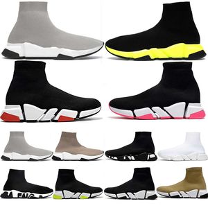 Casual Sock Shoes Hot Classic Trainers Sneakers For Men Women 2024 Gratis fraktskor Black White Red Buttom White Yellow Green Red Grey Outdoors 36-45