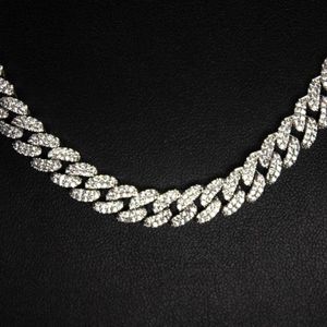 Factory VVS Mossanite Necklace Miami 2 Rows Sterling Silver 925 6mm Moissanite Cuban Link Chain