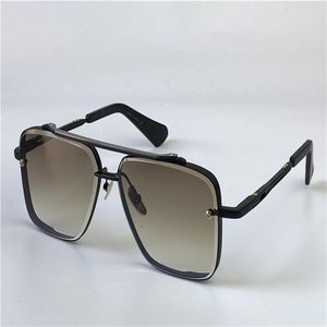 Solglasögon män design metall vintage toppglasögon mode stil fyrkant skärningslins ramlös UV 400 med case291p