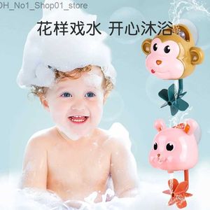 Bath Toys Montessori Duck Bath Toys For Babies 0 12 Månader Frog Bath Toy For Kids Baby Bathtub Swimming Water Toy Summer Beach Bathing Toy Q231212