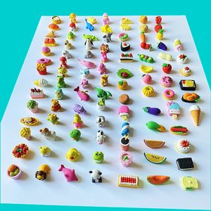 Erasers 100Pcs Cute Animal Pencil Erasers For Kids Birthday Party Favor kindergarten Student Prize Stationery 231212