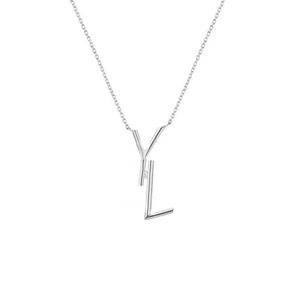 Women Designer Silver Necklaces Gold Necklace Men Dimond Jewelry Luxury Letters Fashion Y Necklace Letters Pendant Chain Link New 5564514