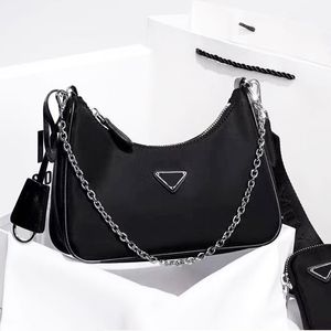 P Arque Designer Bag Shoulder Bags Luxury Handbags Women's Fashion Cross Body Classic Half Moon Triangle Embossed Messenger Large Capacity Top Quality