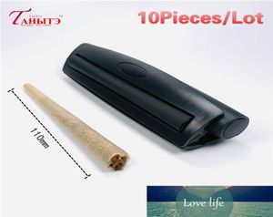 10PiecesLot 110mm Portable Cigarette Rolling Machine Joint Cone Roller Manual Maker DIY Tool Plastic Tobacco Rolling Papers Facto5218428