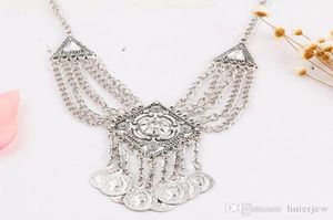 Uttalande halsband Luxury Crystal Pendant Maxi Halsband Big Gypsy Choker Statement Necklac8403786