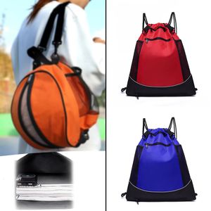 Balls Basketball Backpack Polyester Cloth Shoulder Messenger Bag Basketball Net Bag Volleyball Football Bag 231212