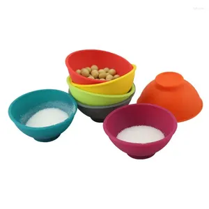 Bowls Odorless Anti-Drop Silicone Facial Mask Mixing Kitchen Gadgets Storage Measuring Salt Sauce Cup Sugar Butter Seasoning Bowl