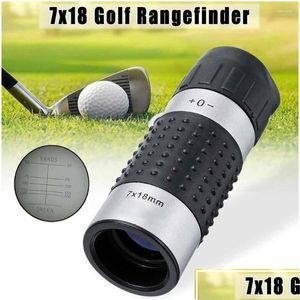 Trening golfowy AIDS Zakres teleskopów optycznych Zakres Zakres Mierz Miernik RangeTerfinder Dystans Outdoor Monocar E8B9 Drop Deli Oty4O