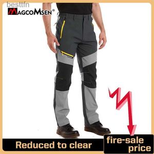 Herrenhosen MAGCOMSEN Herren Outdoor-Wanderhose Lässige Arbeits-Cargohose mit vielen ReißverschlusstaschenL231212