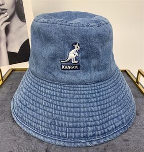 Kangol Kangaroo Cowboy Fisherman039S Blue Wash Old Big Brim Sun Leisure Fashion Street Basin Hat4293732