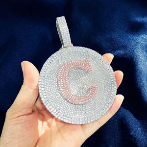 Selling Diy Jewelry Iced Out Moissanite Disc Pendant Bling Gra Certificate Lab Diamond Men Jewelry