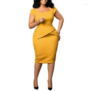 Casual Dresses Sexy Plus Size Party Evening Dress Office Big 3XL