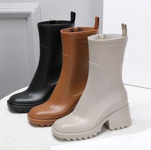 Luxurys Designers Donna Stivali da pioggia Stile Inghilterra Impermeabile Welly Gomma Acqua Pioggia Scarpe Stivaletti Stivaletti 6789