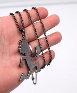 Gnayy Punk Twiztid Insane Clown Jewelry Black Stainless Steel Mens ICP Hatchet Man Pendant Men Men Women Necklace Chain 240390395413650