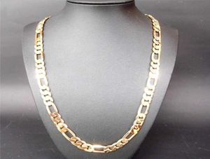 новое тяжелое ожерелье из желтого золота 18 карат 94 г, 10 мм, GF men039s, ювелирное изделие, цепочка-панцирь X07071145120