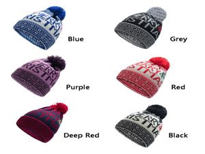 55off 6 Colors Autumn Knitted Beanie Warm Skull Caps Woolen Hat Christmas Men and Women Jacquard Earmuff Head Hats 93033848376